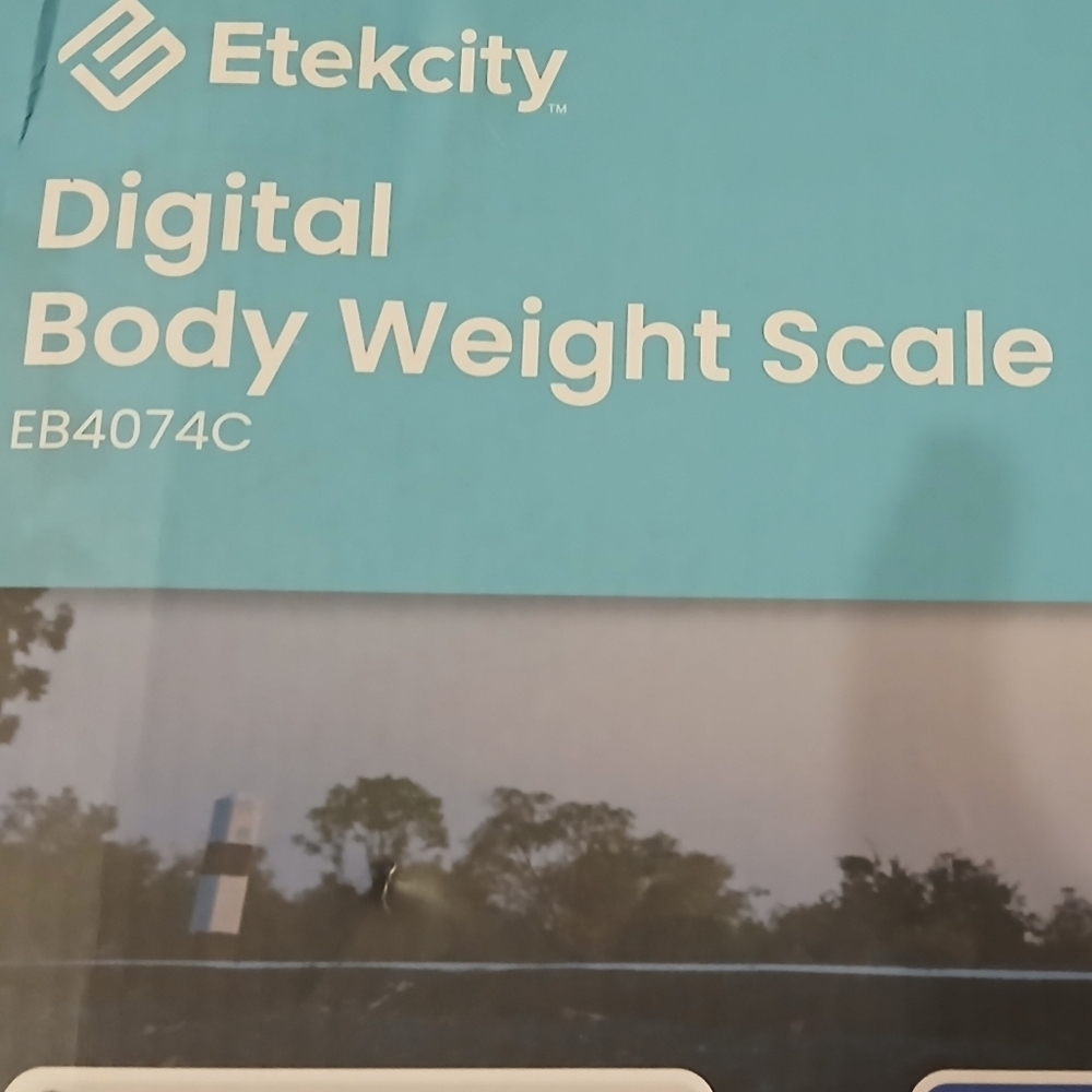 Digital Body Weight Bathroom Scale, Large Blue LCD EB4074C Etekcity BRAND NEW - Picture 4 of 5